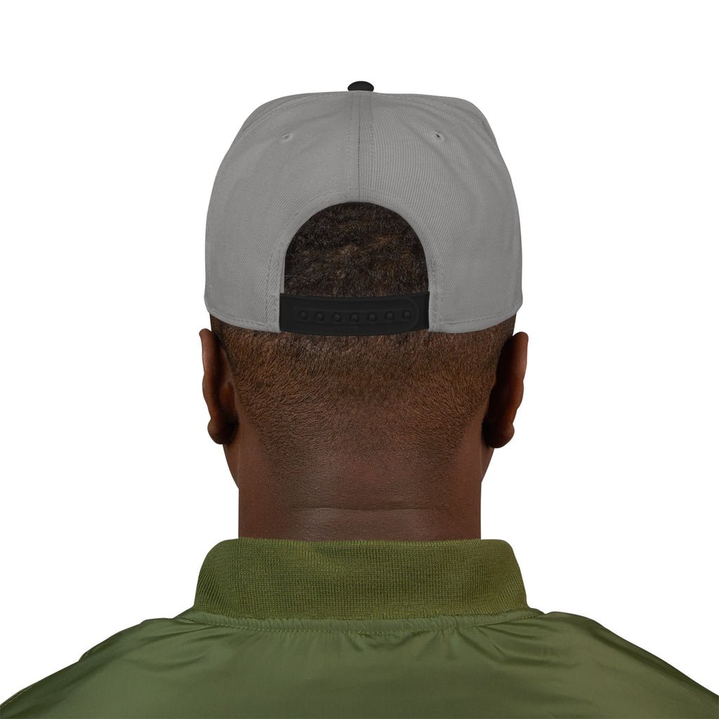 Embroidered Snapback Hat — Distressed Anchor Logo Cap