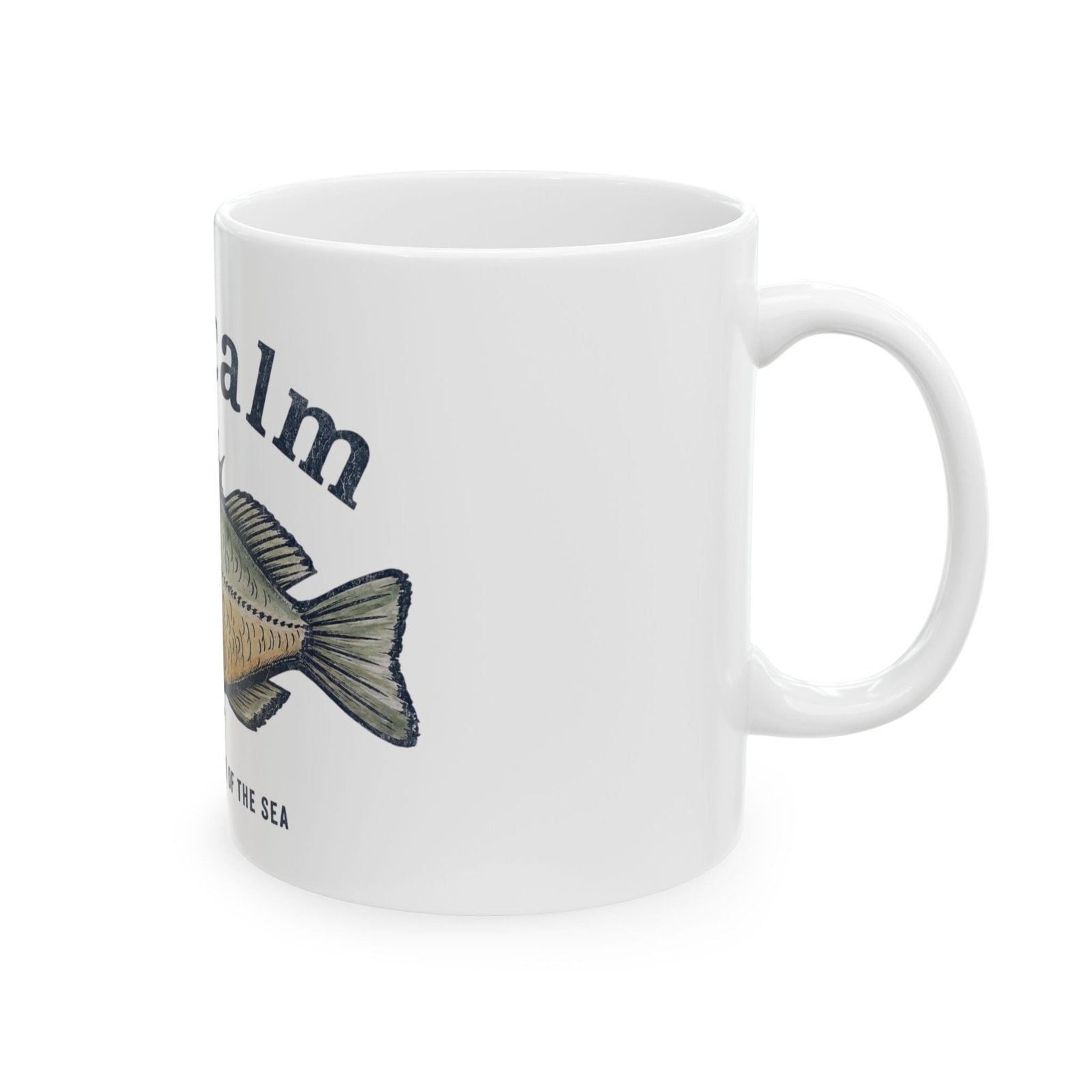 Stay Calm Fish Ceramic Mug – Nautical Coffee Cup (11oz & 15oz)