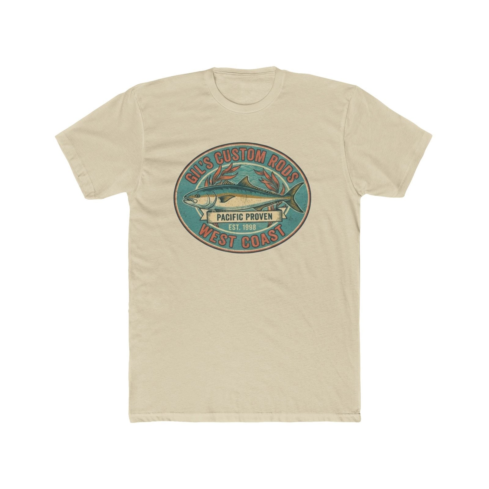 West Coast Fish Vintage Tee — "Pacific Proven" Surf & Fishing Graphic T‑Shirt
