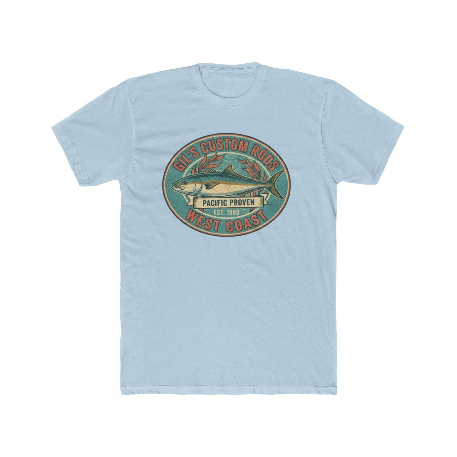 West Coast Fish Vintage Tee — "Pacific Proven" Surf & Fishing Graphic T‑Shirt