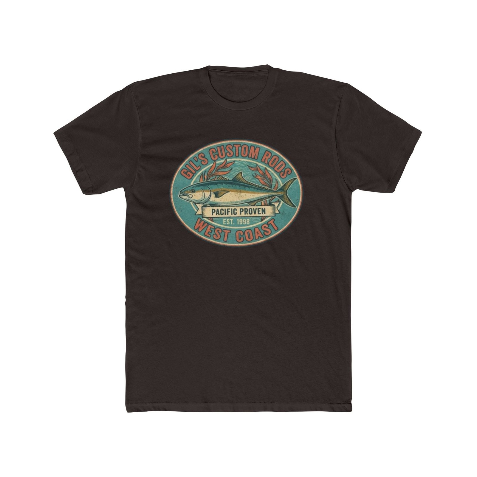 West Coast Fish Vintage Tee — "Pacific Proven" Surf & Fishing Graphic T‑Shirt