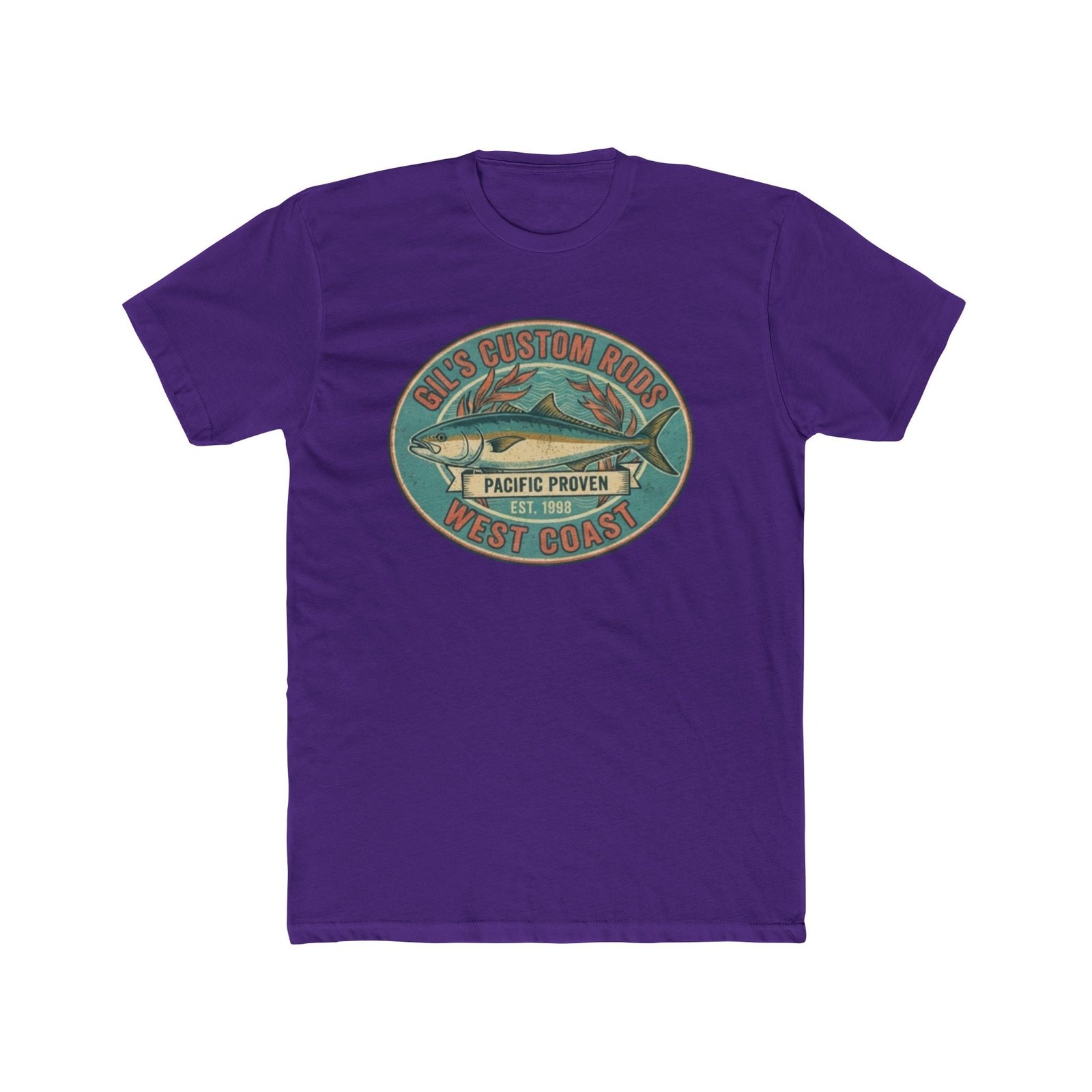West Coast Fish Vintage Tee — "Pacific Proven" Surf & Fishing Graphic T‑Shirt