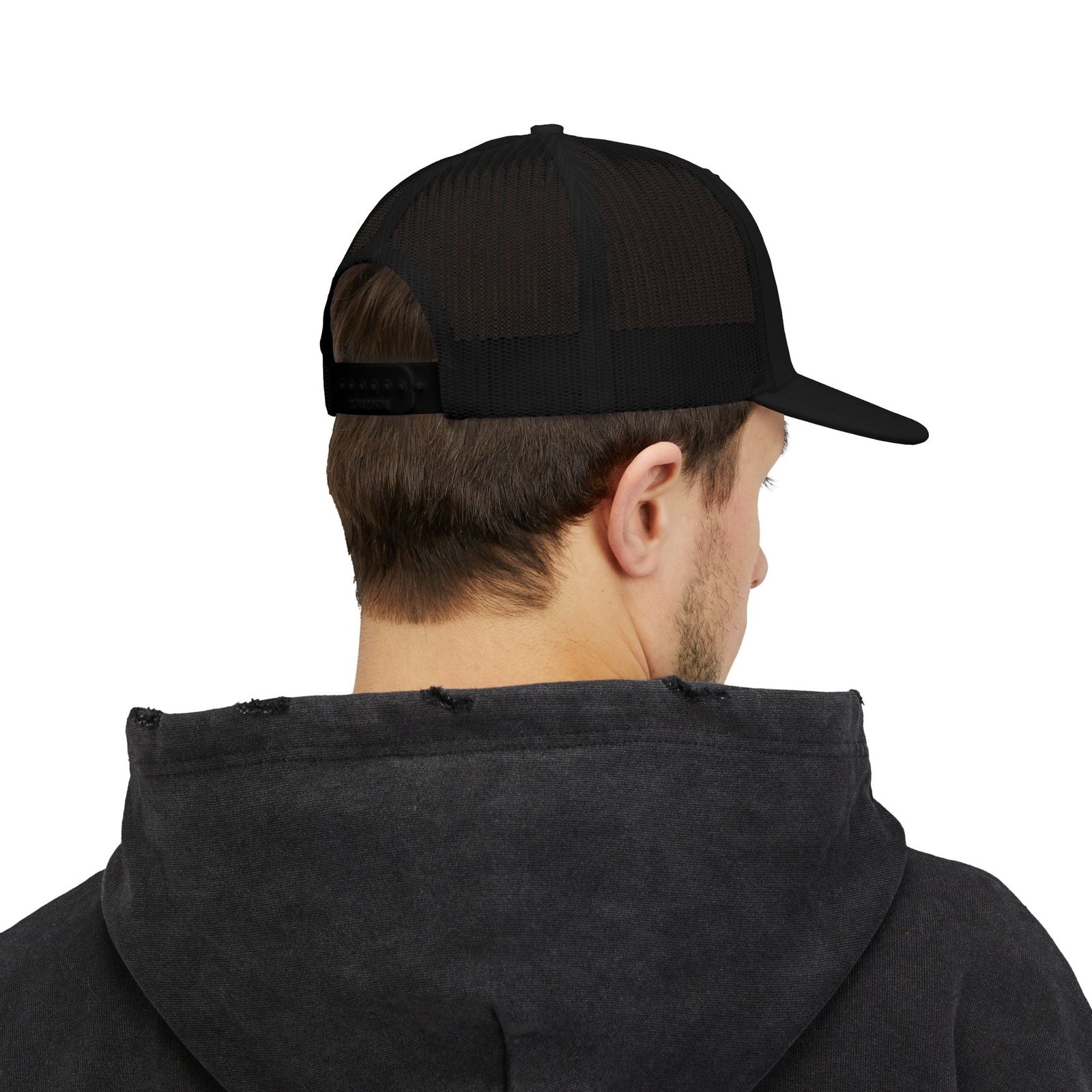 Trucker Cap – Fish Skeleton 'Monster' Embroidered Snapback