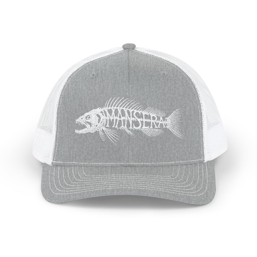 Trucker Cap – Fish Skeleton 'Monster' Embroidered Snapback
