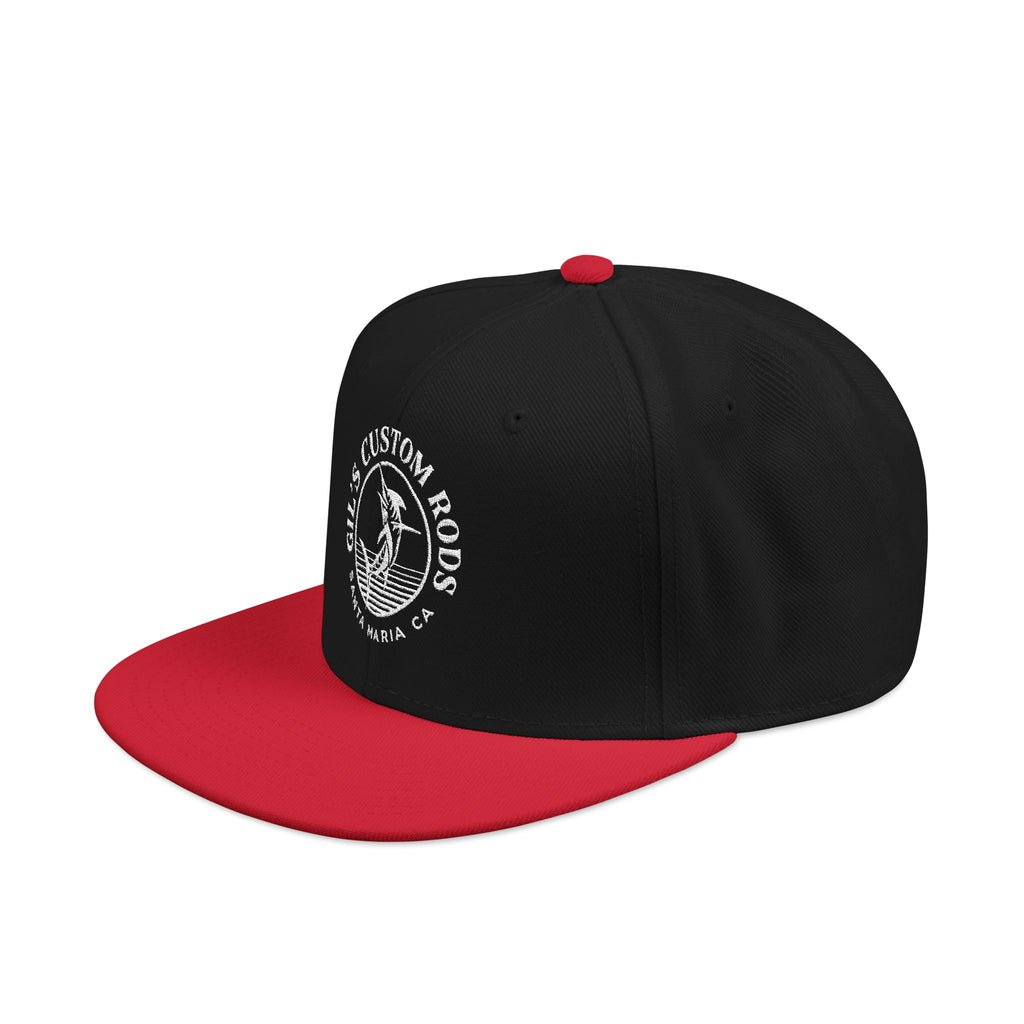 Embroidered Snapback Hat — Distressed Anchor Logo Cap