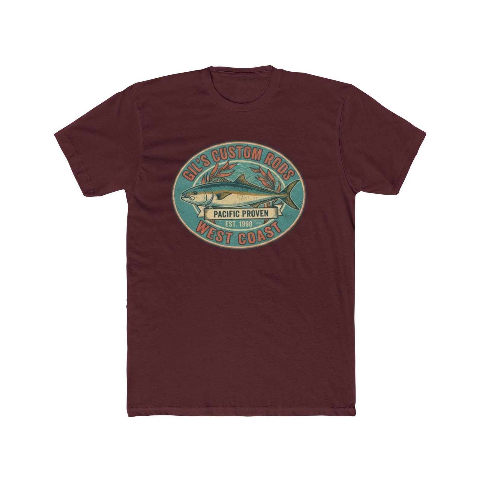 West Coast Fish Vintage Tee — "Pacific Proven" Surf & Fishing Graphic T‑Shirt