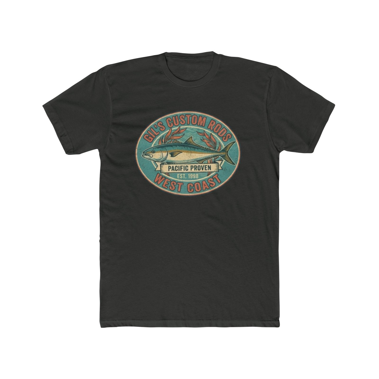 West Coast Fish Vintage Tee — "Pacific Proven" Surf & Fishing Graphic T‑Shirt
