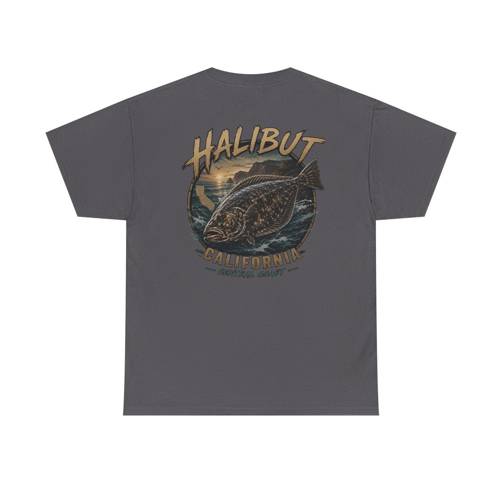 Halibut California Fishing Tee — Vintage Fish Graphic Shirt