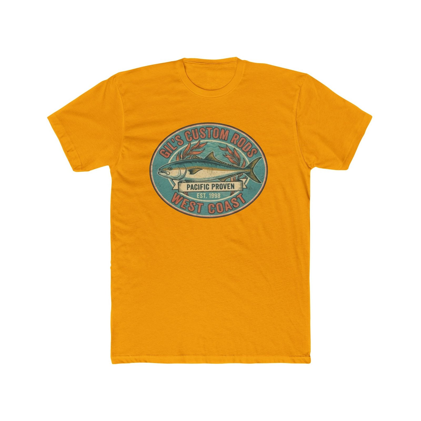West Coast Fish Vintage Tee — "Pacific Proven" Surf & Fishing Graphic T‑Shirt