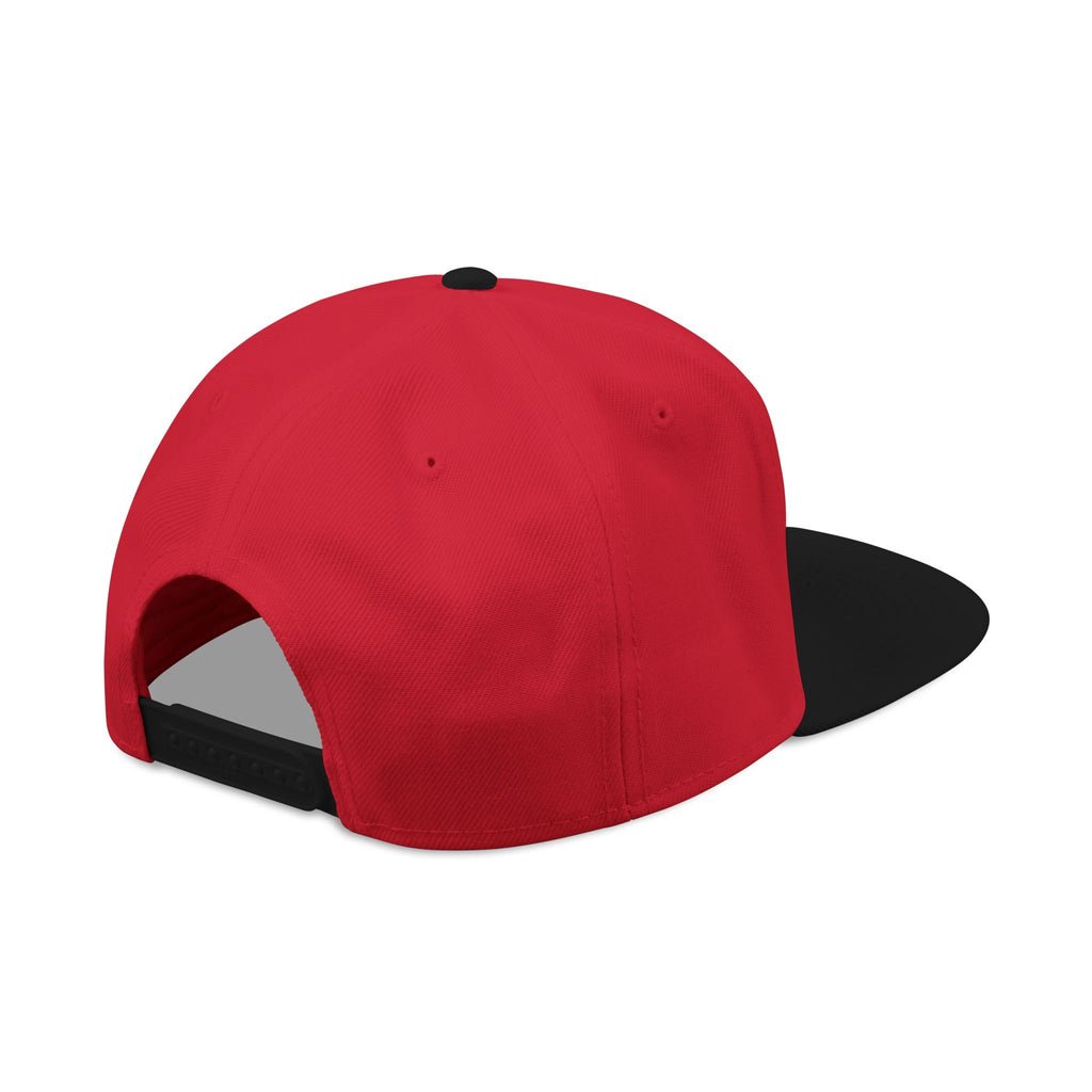 Embroidered Snapback Hat — Distressed Anchor Logo Cap