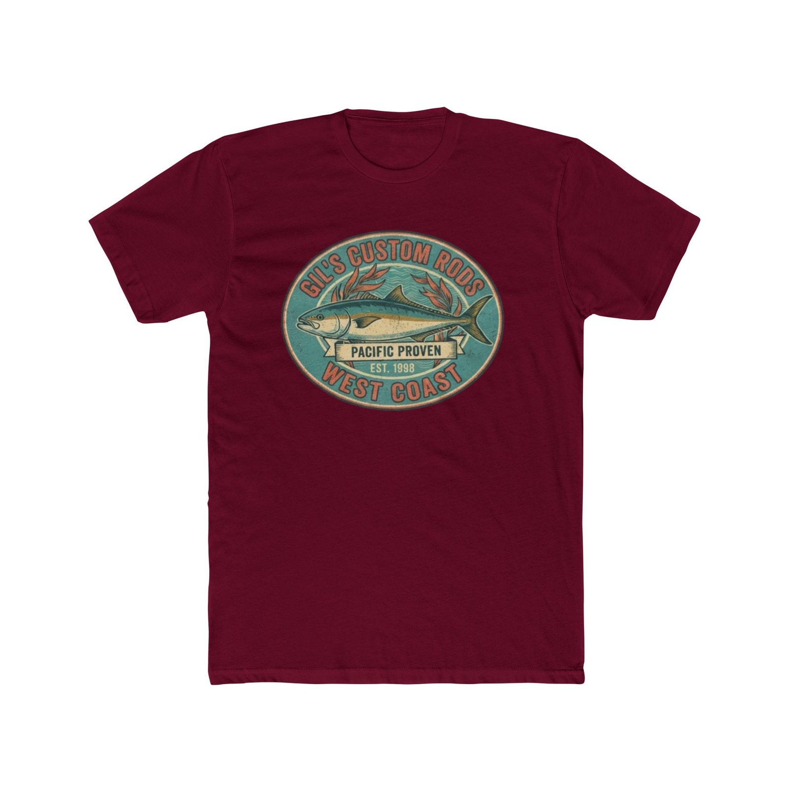 West Coast Fish Vintage Tee — "Pacific Proven" Surf & Fishing Graphic T‑Shirt
