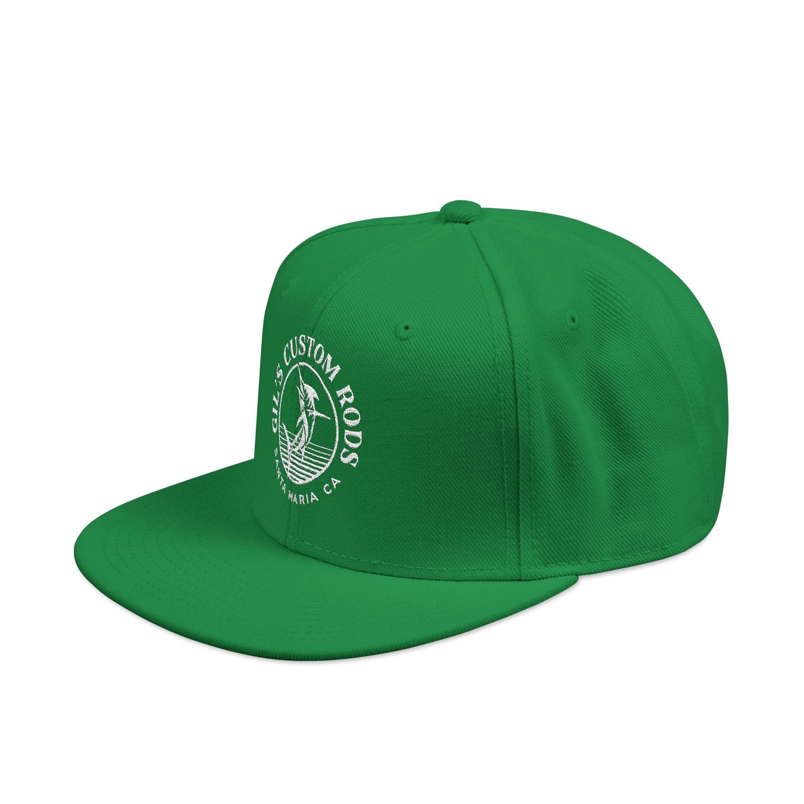 Embroidered Snapback Hat — Distressed Anchor Logo Cap