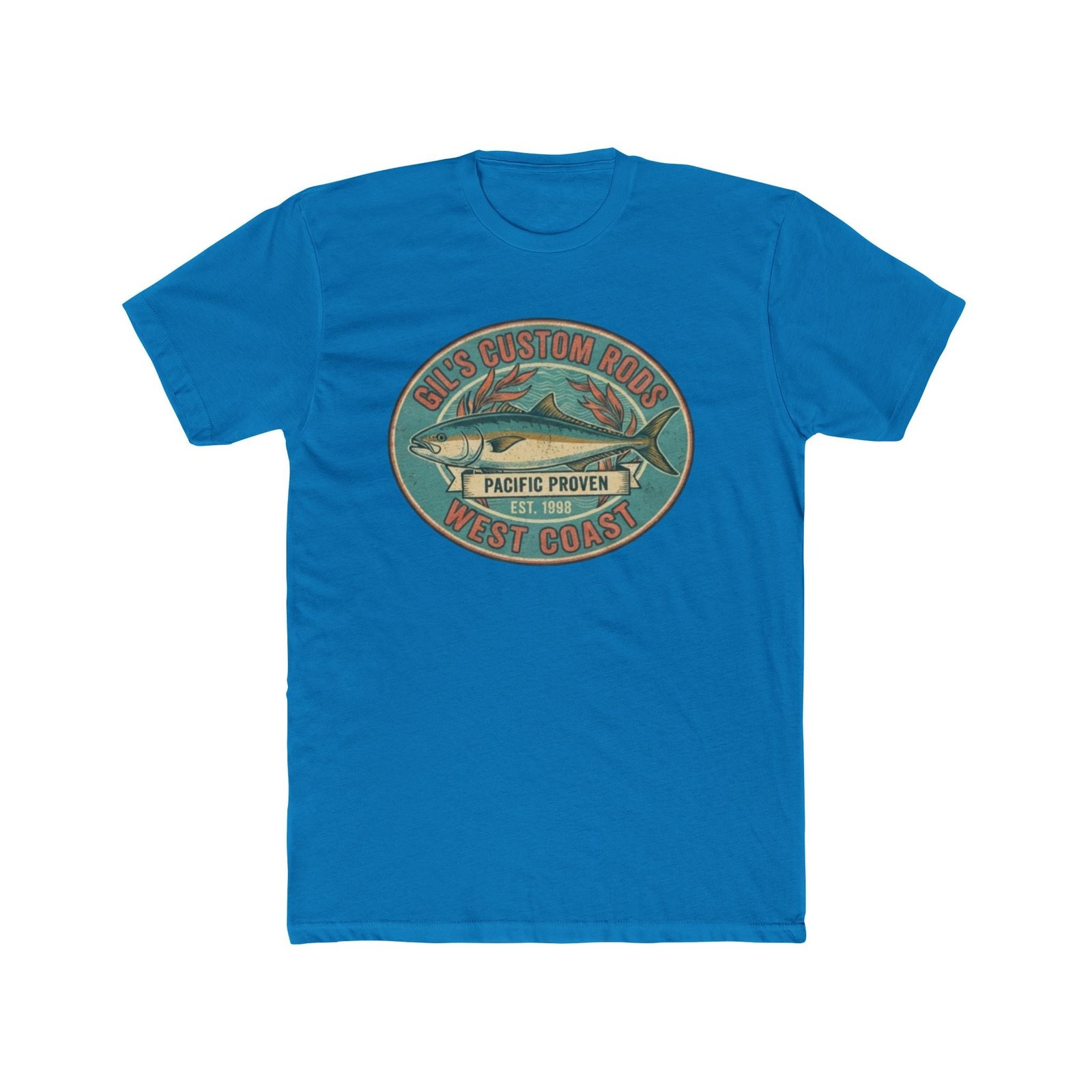 West Coast Fish Vintage Tee — "Pacific Proven" Surf & Fishing Graphic T‑Shirt