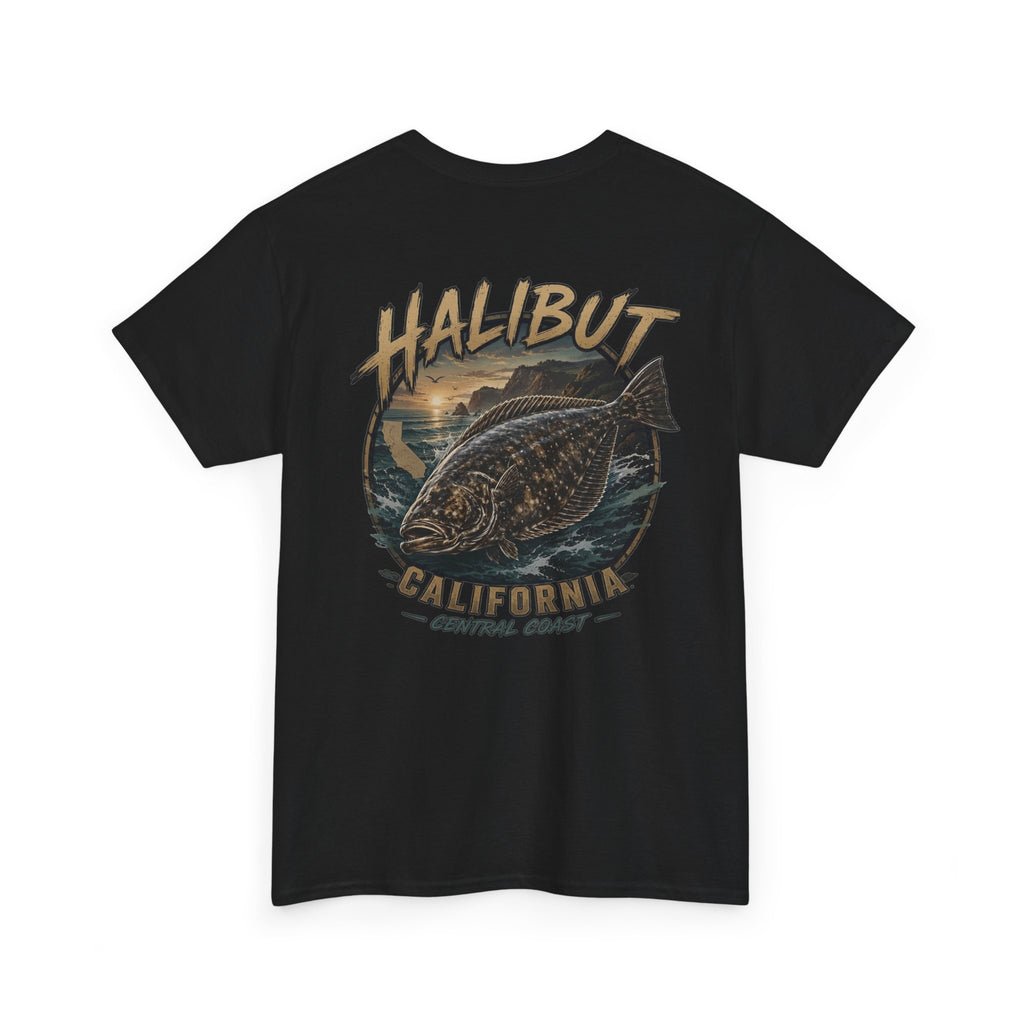 Halibut California Fishing Tee — Vintage Fish Graphic Shirt