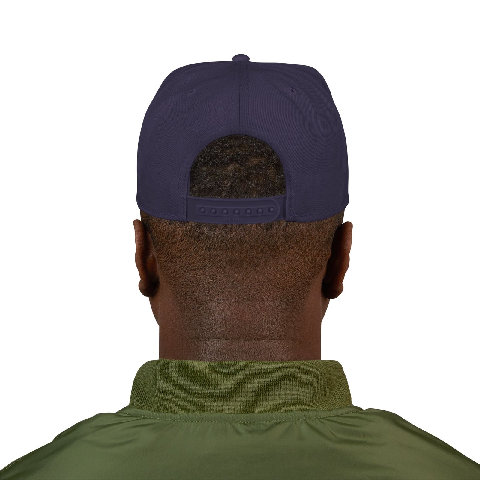 Embroidered Snapback Hat — Distressed Anchor Logo Cap