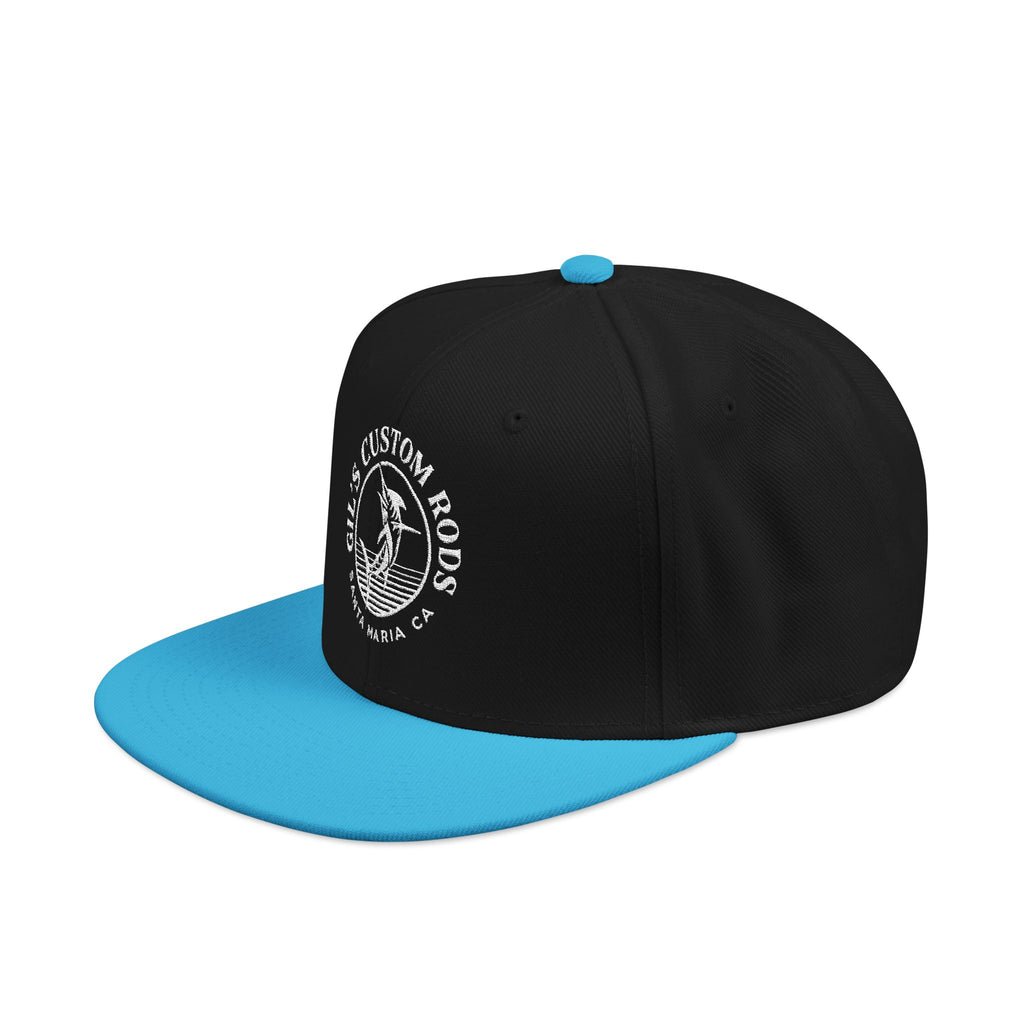 Embroidered Snapback Hat — Distressed Anchor Logo Cap