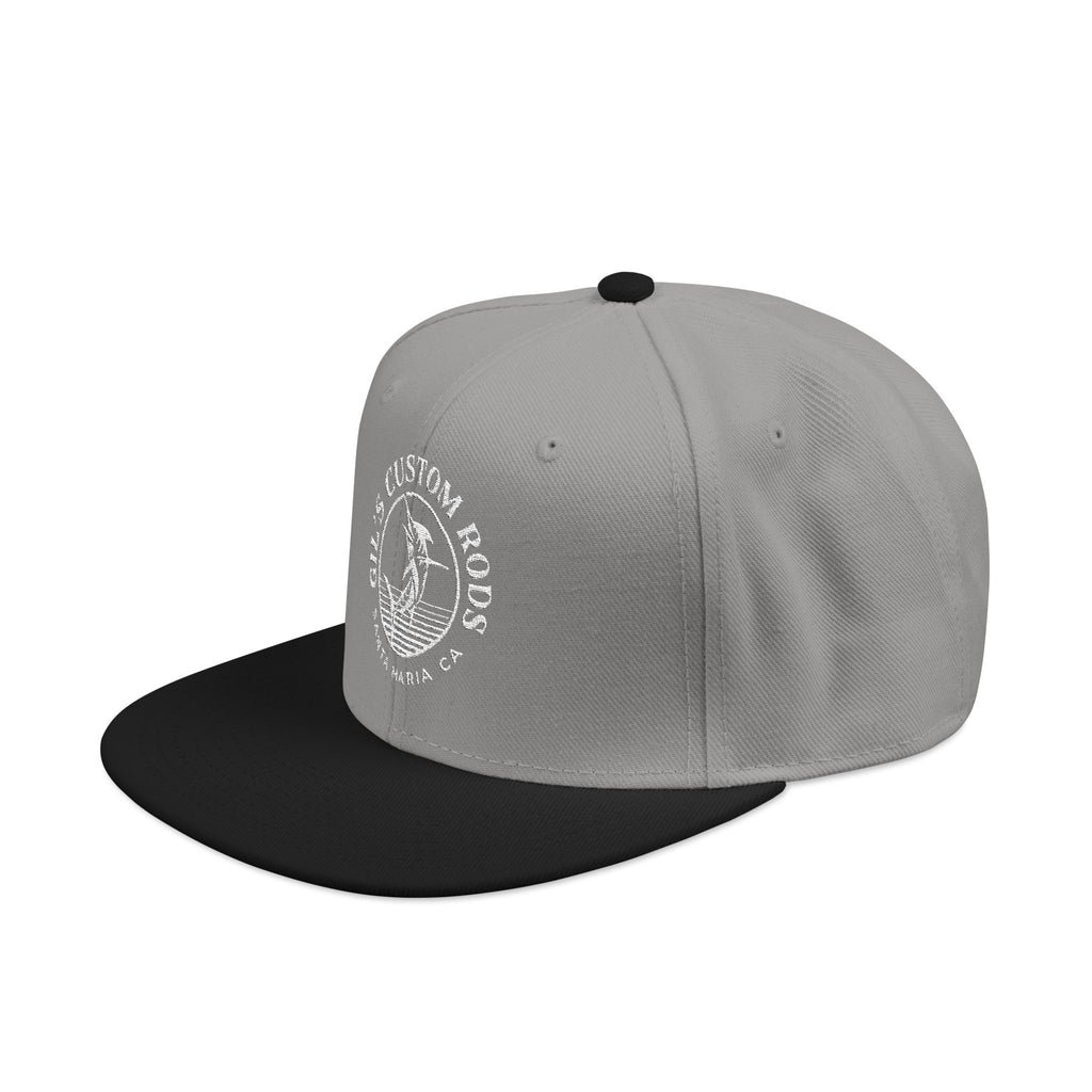 Embroidered Snapback Hat — Distressed Anchor Logo Cap