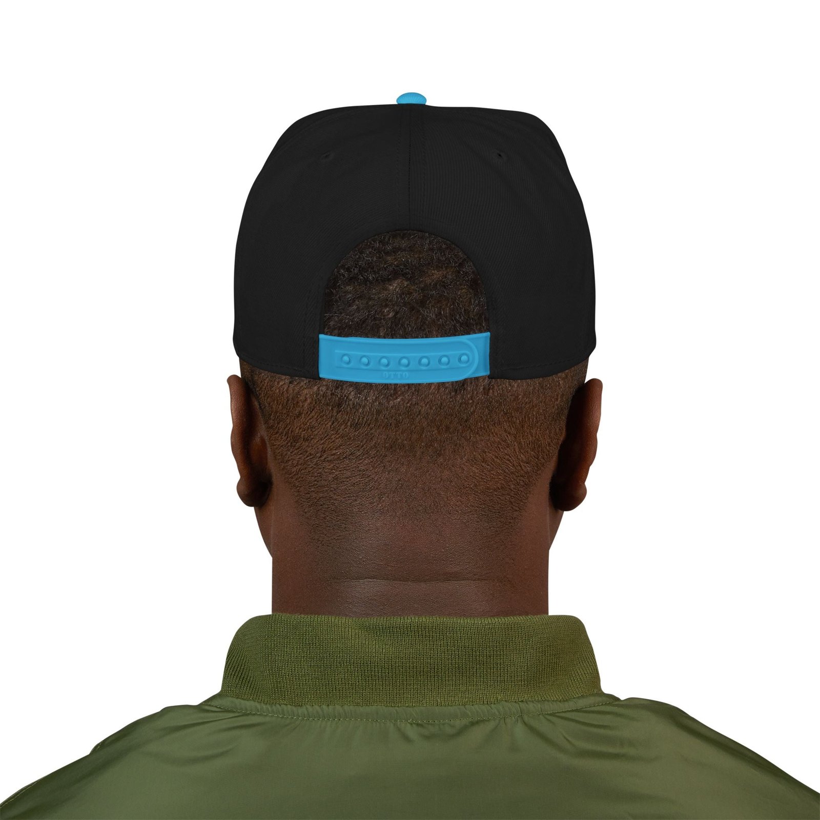 Embroidered Snapback Hat — Distressed Anchor Logo Cap